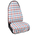 Red And Blue Tattersall Pattern Print Waterproof Car Seat Cover