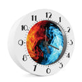 Red And Blue Twin Flame Print Alarm Clock