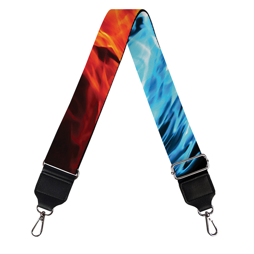Red And Blue Twin Flame Print Bag Strap