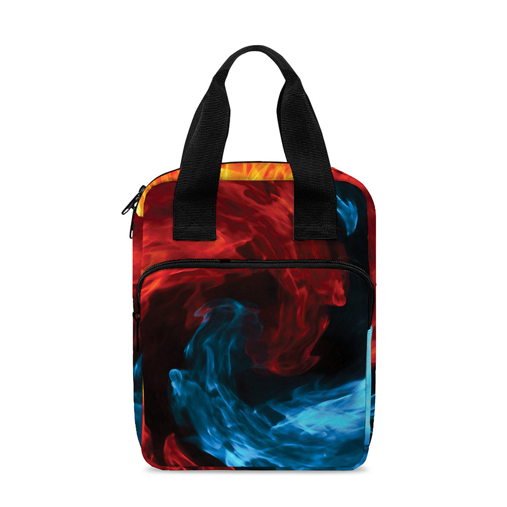 Red And Blue Twin Flame Print Bible Tote Bag
