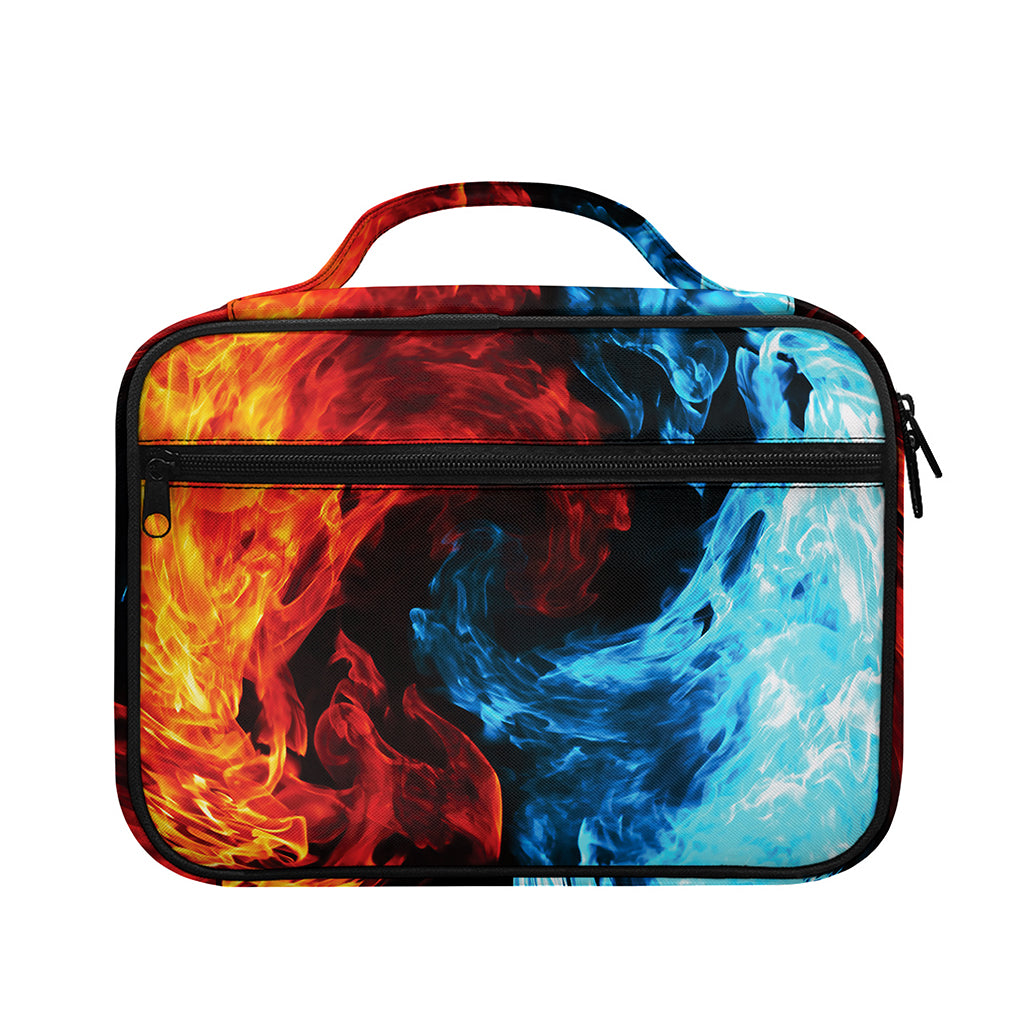 Red And Blue Twin Flame Print Briefcase Bible Bag