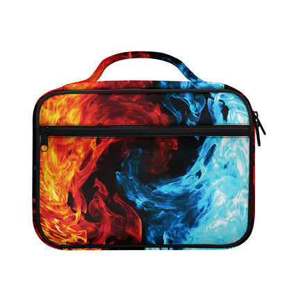 Red And Blue Twin Flame Print Briefcase Bible Bag