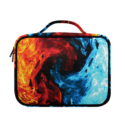 Red And Blue Twin Flame Print Briefcase Bible Bag