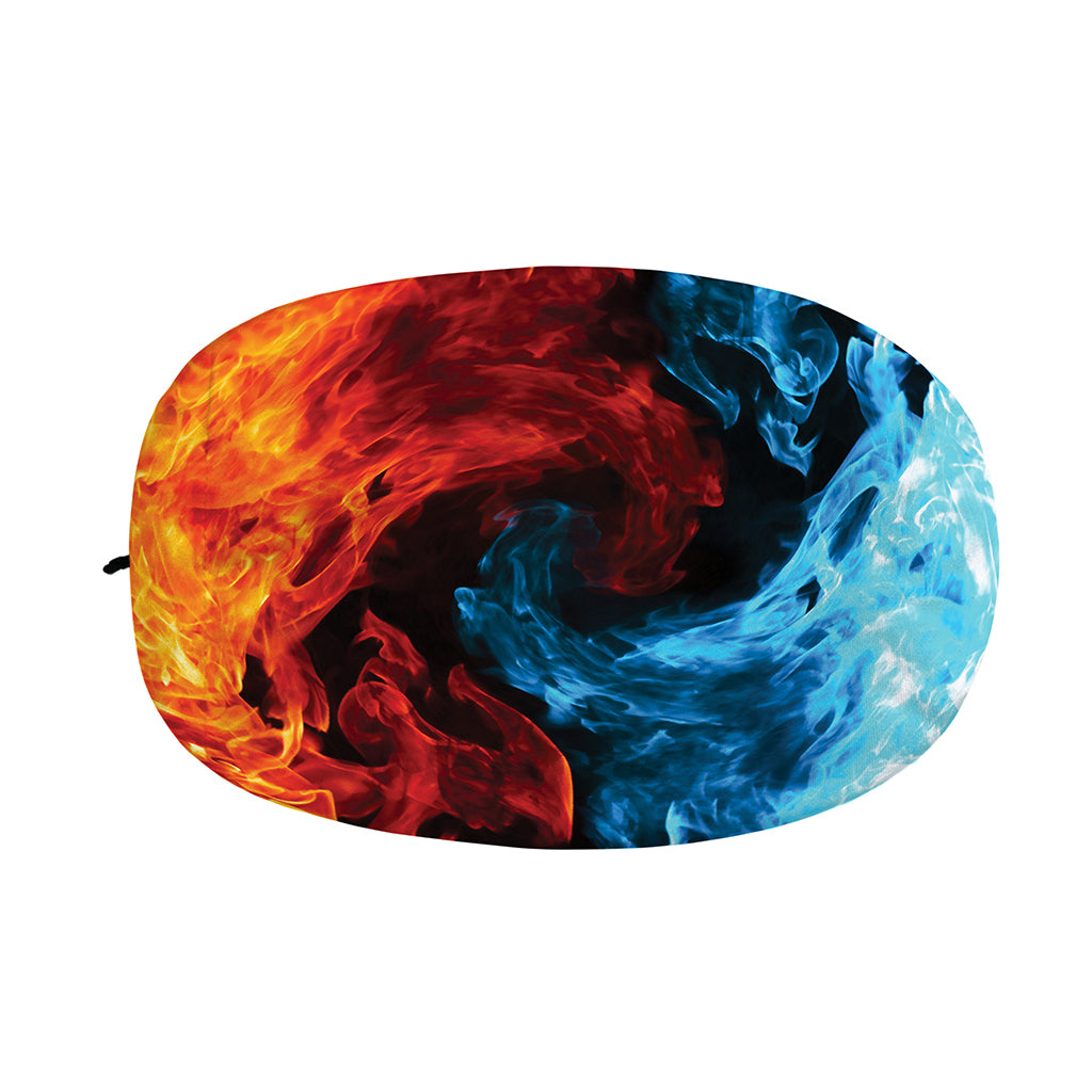 Red And Blue Twin Flame Print Car Side Mirror Covers
