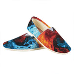 Red And Blue Twin Flame Print Casual Shoes