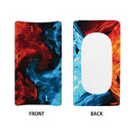 Red And Blue Twin Flame Print Changing Pad Cover