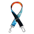 Red And Blue Twin Flame Print Dog Seat Belt