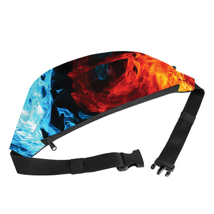Red And Blue Twin Flame Print Fanny Pack