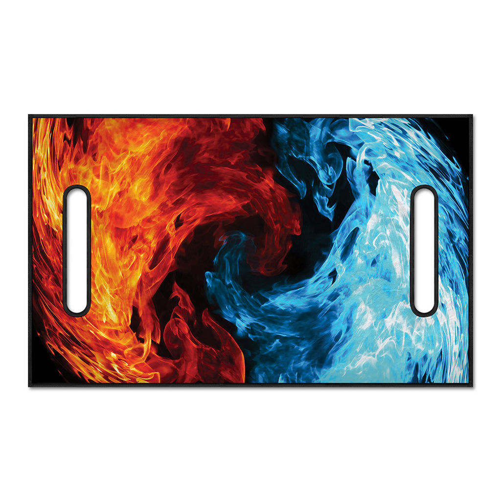 Red And Blue Twin Flame Print Golf Cart Seat Cover