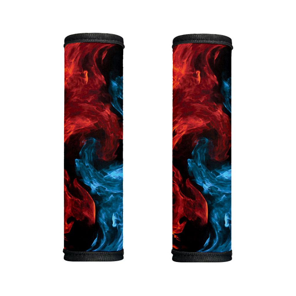 Red And Blue Twin Flame Print Handle Covers