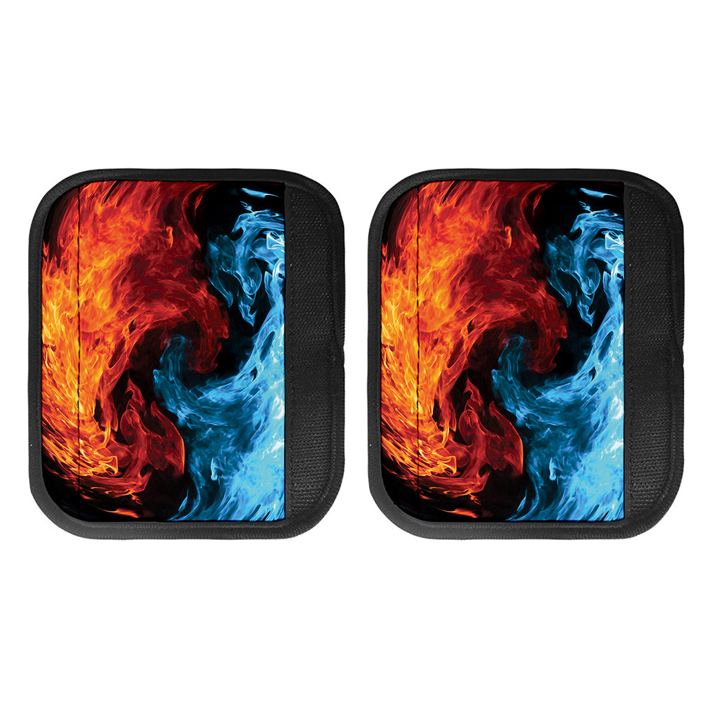 Red And Blue Twin Flame Print Handle Covers