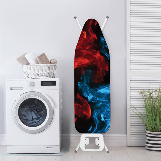 Red And Blue Twin Flame Print Ironing Board Cover