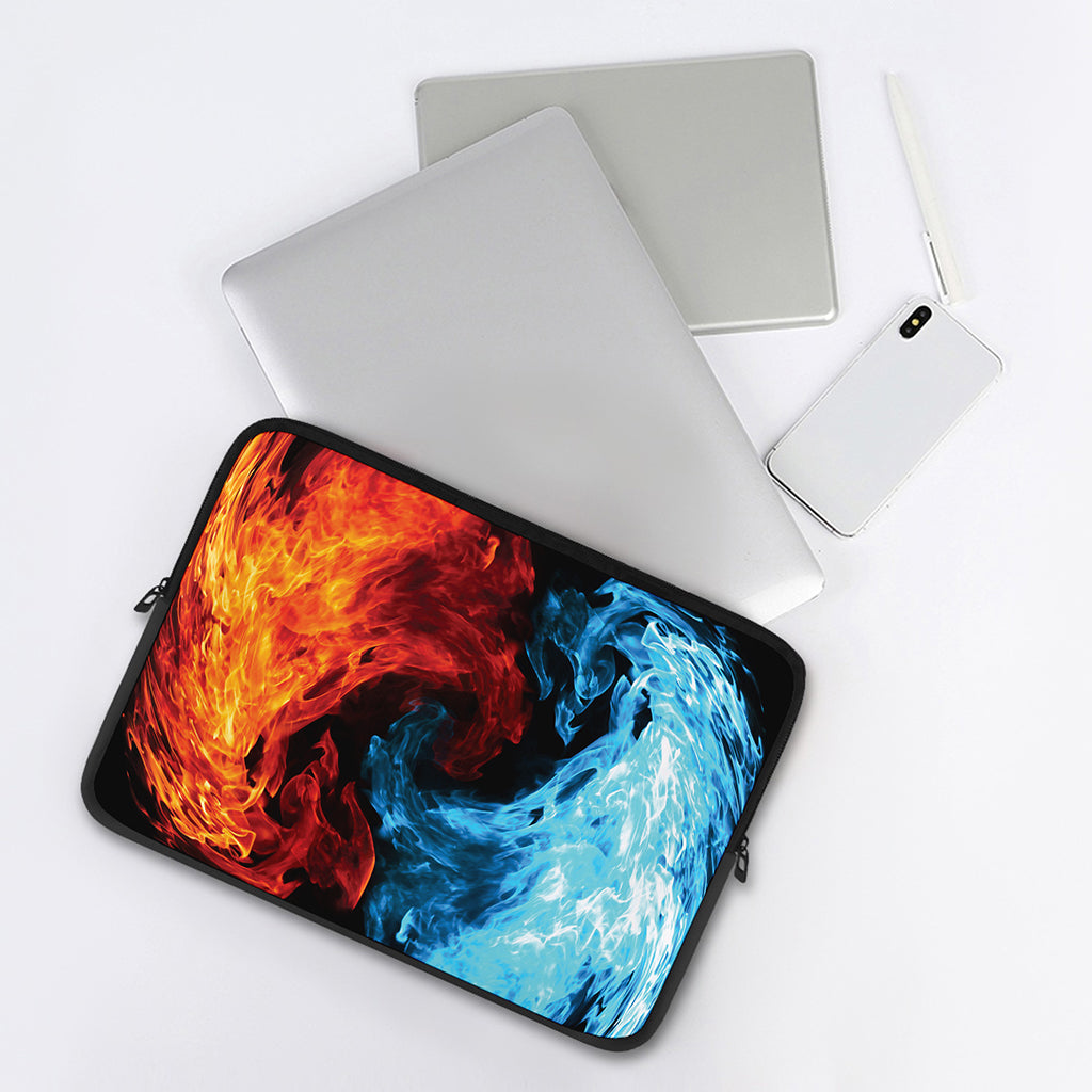 Red And Blue Twin Flame Print Laptop Sleeve