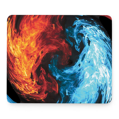 Red And Blue Twin Flame Print Mouse Pad