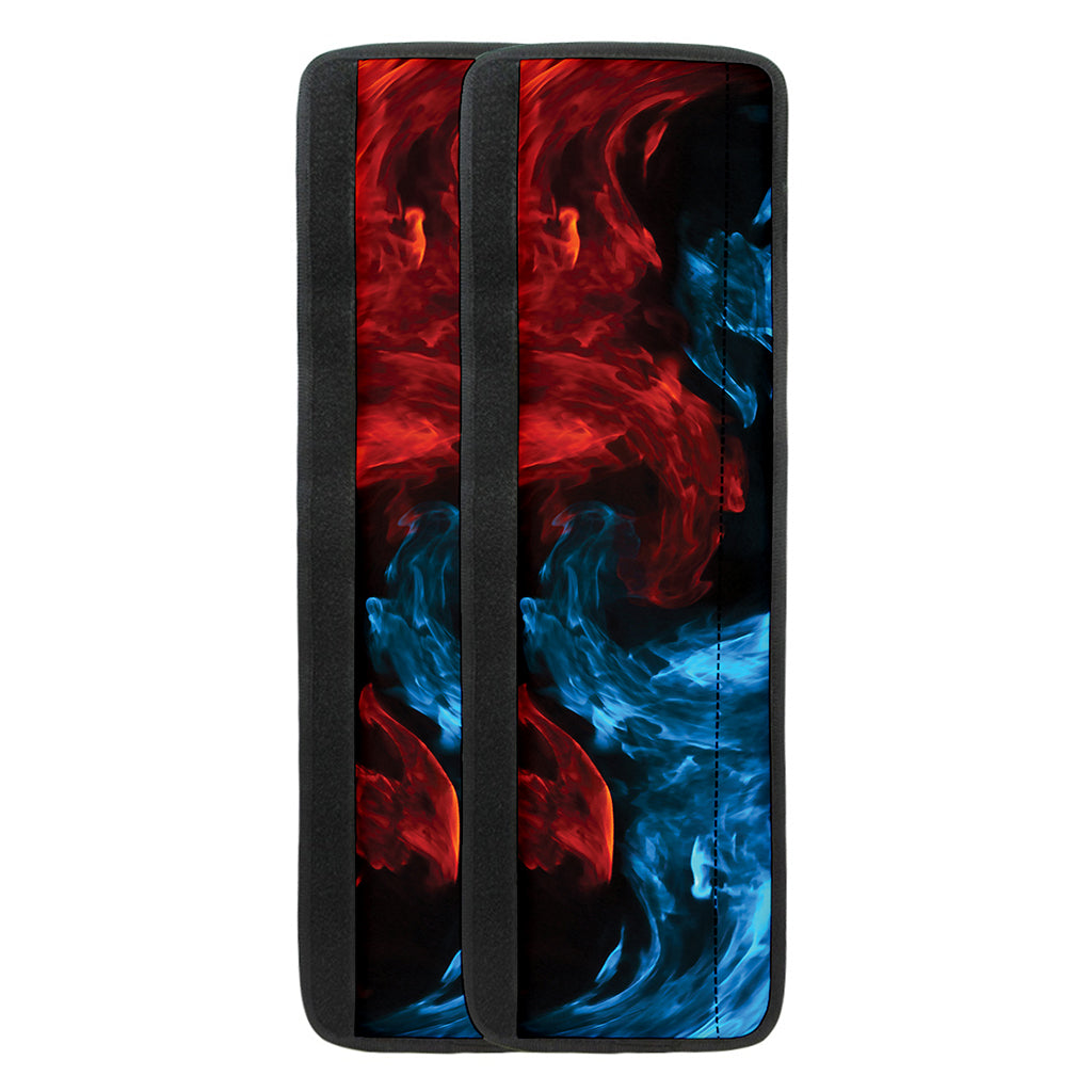 Red And Blue Twin Flame Print Refrigerator Handle Covers