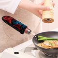 Red And Blue Twin Flame Print Skillet Handle Cover