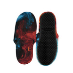 Red And Blue Twin Flame Print Slippers