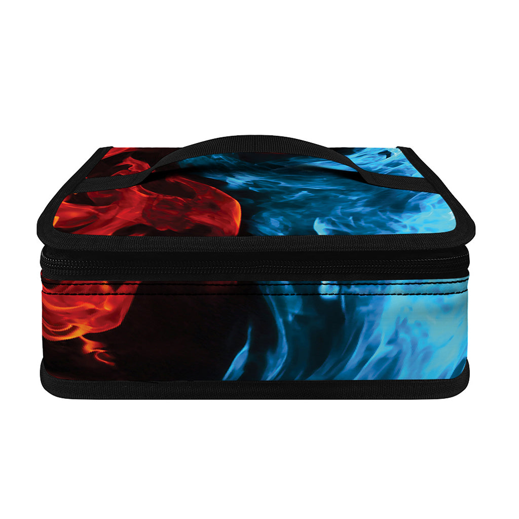 Red And Blue Twin Flame Print Small Lunch Bag