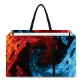 Red And Blue Twin Flame Print Utility Tote Bag