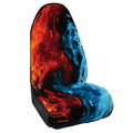 Red And Blue Twin Flame Print Waterproof Car Seat Cover