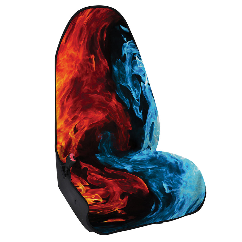Red And Blue Twin Flame Print Waterproof Car Seat Cover