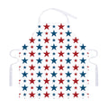 Red And Blue USA Star Pattern Print Adjustable Apron