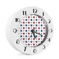 Red And Blue USA Star Pattern Print Alarm Clock