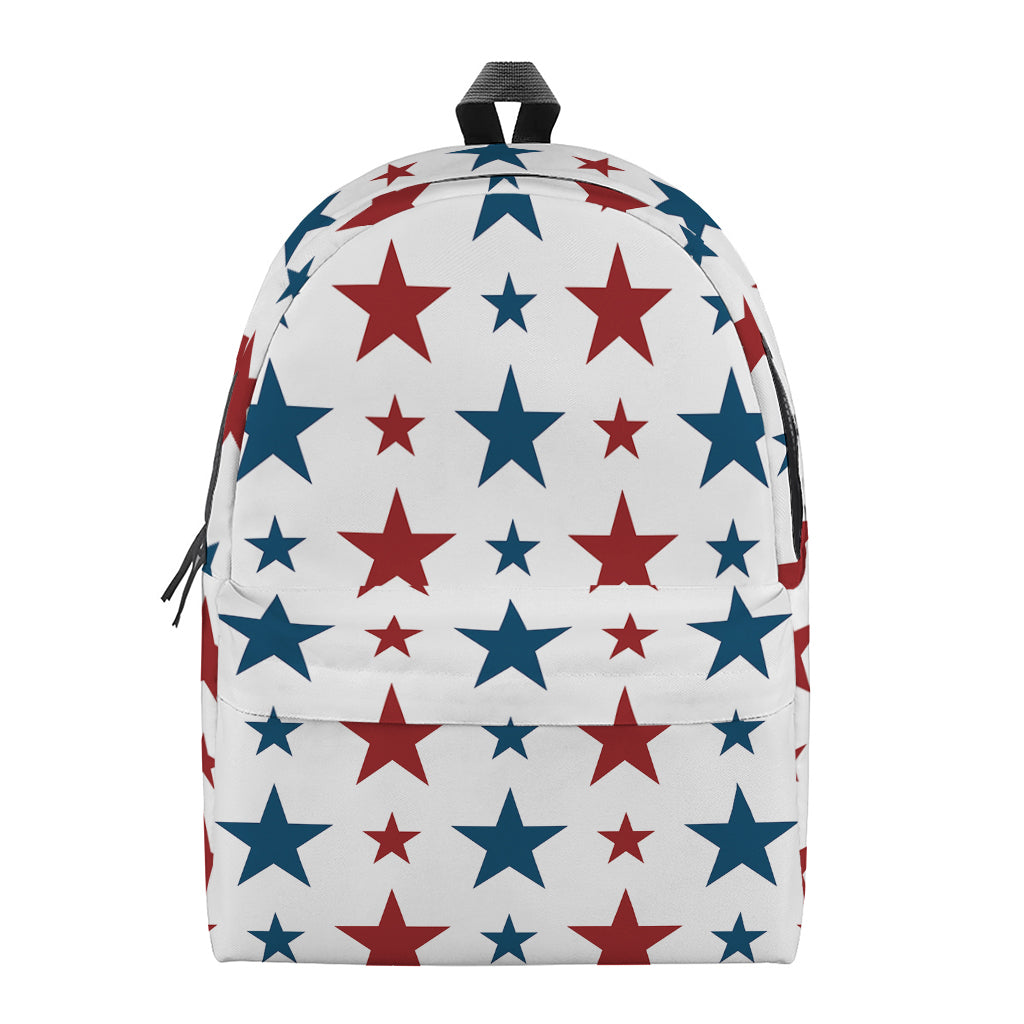 Red And Blue USA Star Pattern Print Backpack