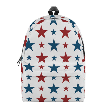Red And Blue USA Star Pattern Print Backpack