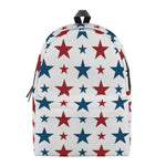 Red And Blue USA Star Pattern Print Backpack