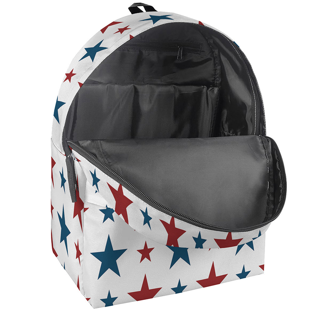 Red And Blue USA Star Pattern Print Backpack