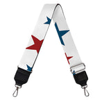 Red And Blue USA Star Pattern Print Bag Strap