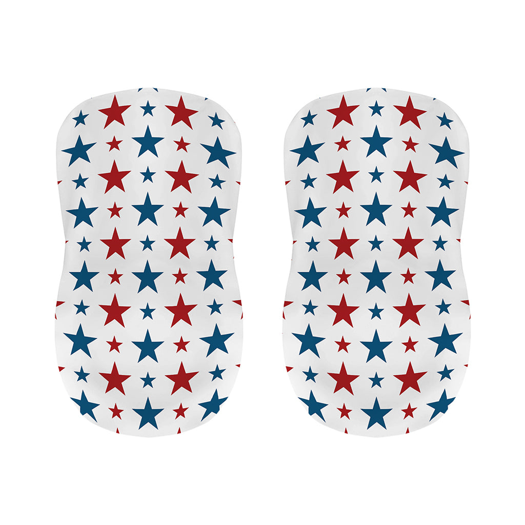 Red And Blue USA Star Pattern Print Bar Stool Covers