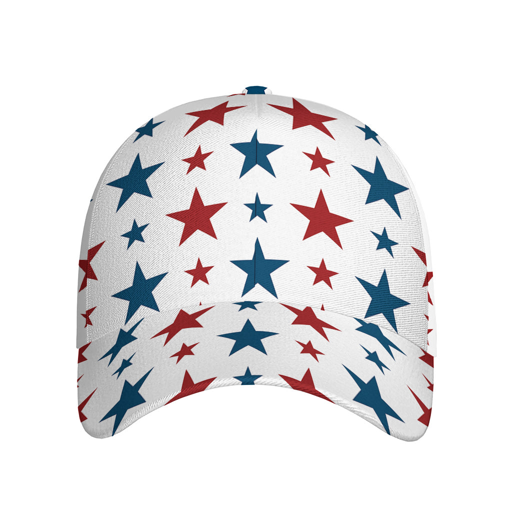 Red And Blue USA Star Pattern Print Baseball Cap