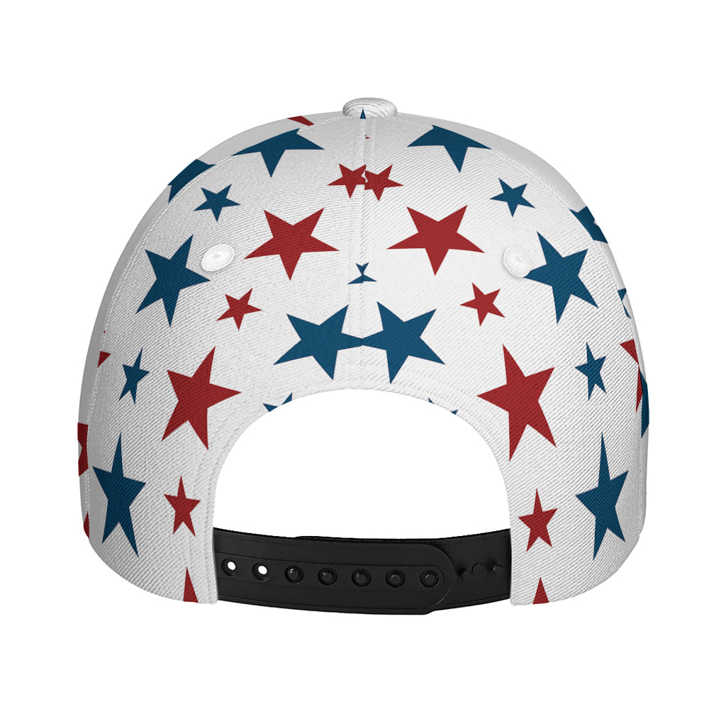 Red And Blue USA Star Pattern Print Baseball Cap
