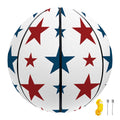 Red And Blue USA Star Pattern Print Basketball