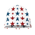 Red And Blue USA Star Pattern Print Beanie
