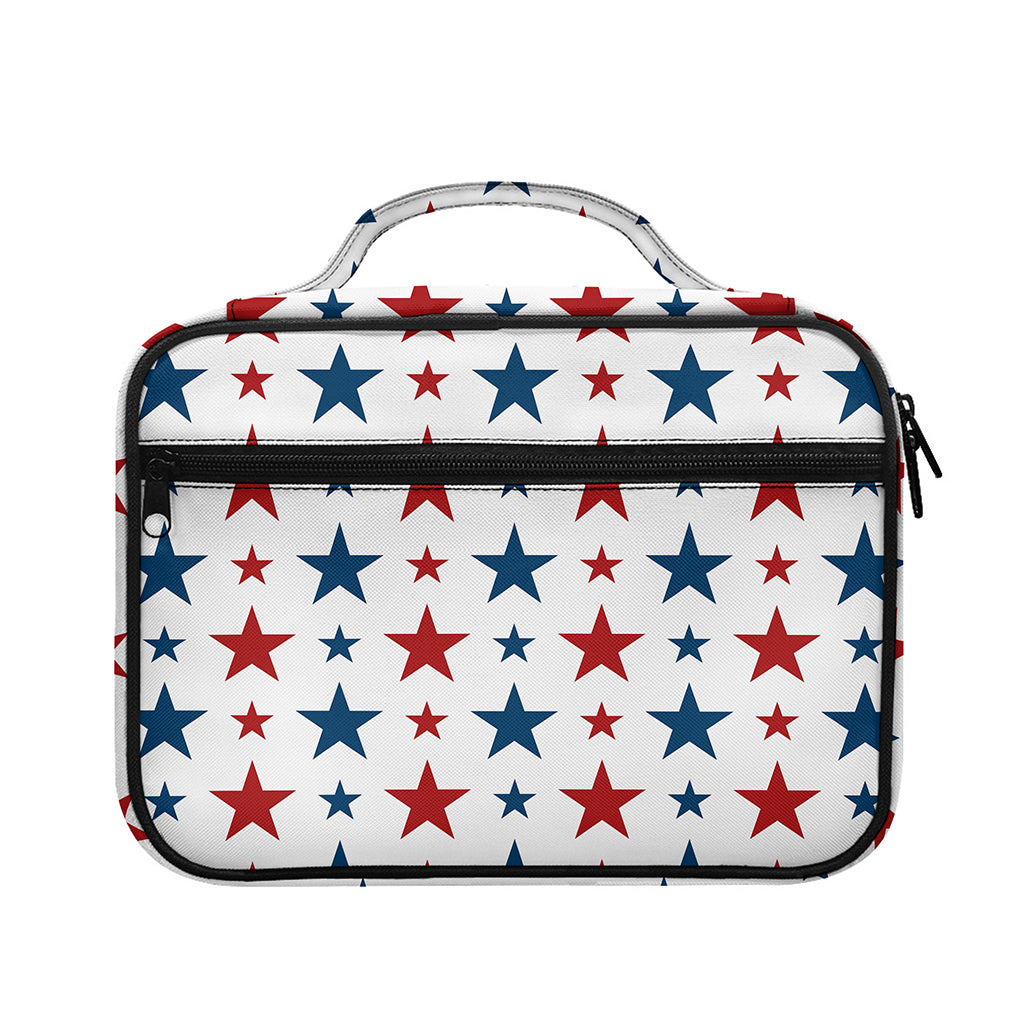 Red And Blue USA Star Pattern Print Briefcase Bible Bag