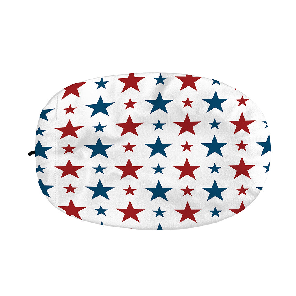 Red And Blue USA Star Pattern Print Car Side Mirror Covers