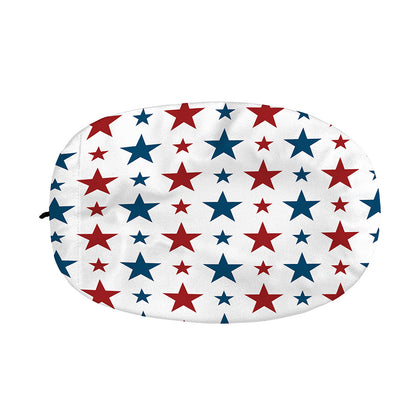 Red And Blue USA Star Pattern Print Car Side Mirror Covers