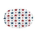 Red And Blue USA Star Pattern Print Car Side Mirror Covers