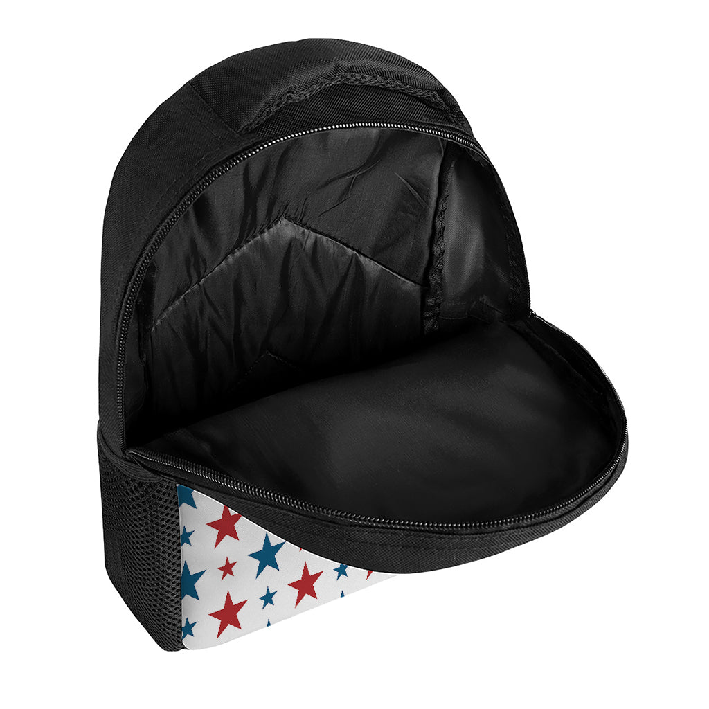 Red And Blue USA Star Pattern Print Casual Backpack