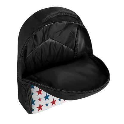 Red And Blue USA Star Pattern Print Casual Backpack