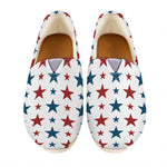 Red And Blue USA Star Pattern Print Casual Shoes