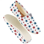 Red And Blue USA Star Pattern Print Casual Shoes