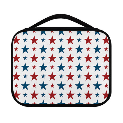 Red And Blue USA Star Pattern Print Classic Bible Case