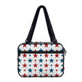 Red And Blue USA Star Pattern Print Double Strap Bible Bag