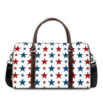 Red And Blue USA Star Pattern Print Duffle Bag