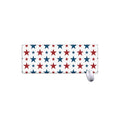 Red And Blue USA Star Pattern Print Extended Mouse Pad