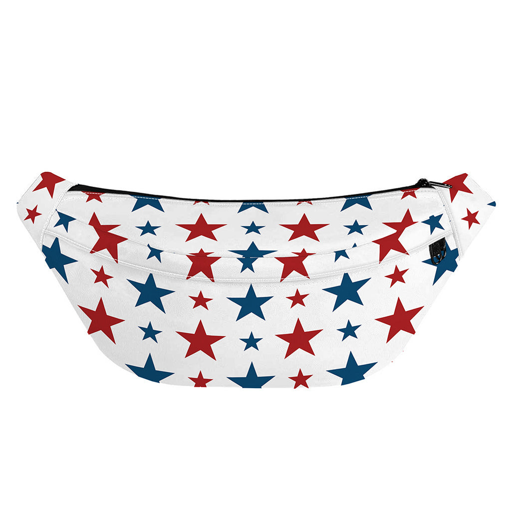 Red And Blue USA Star Pattern Print Fanny Pack